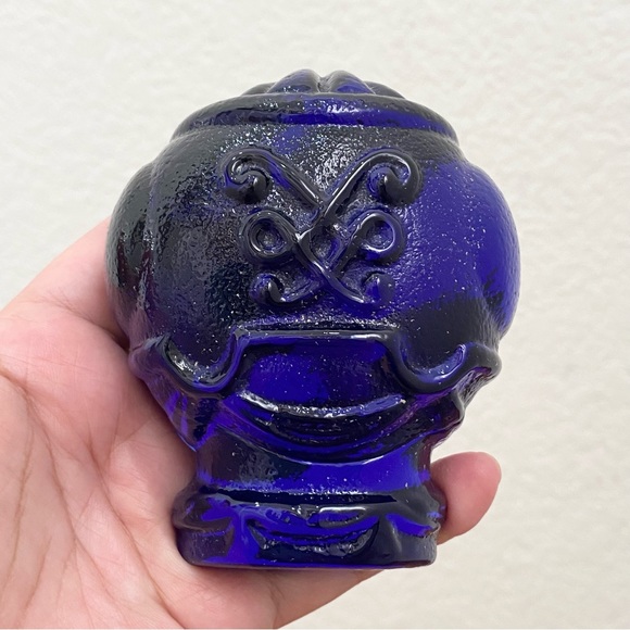 Vintage Handmade Cobalt Blue Art Glass Paperweight - Picture 7 of 11